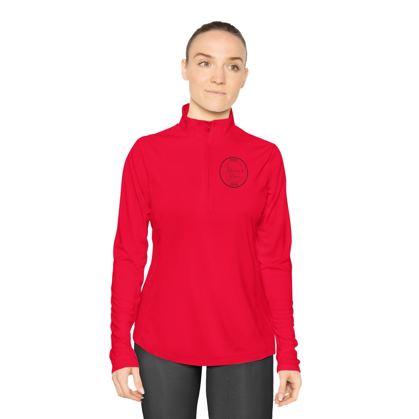 * 4 Colors Available * Ladies Quarter-Zip Pullover