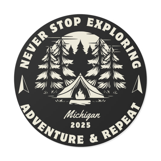 2025 Explore Nature Round Vinyl Stickers