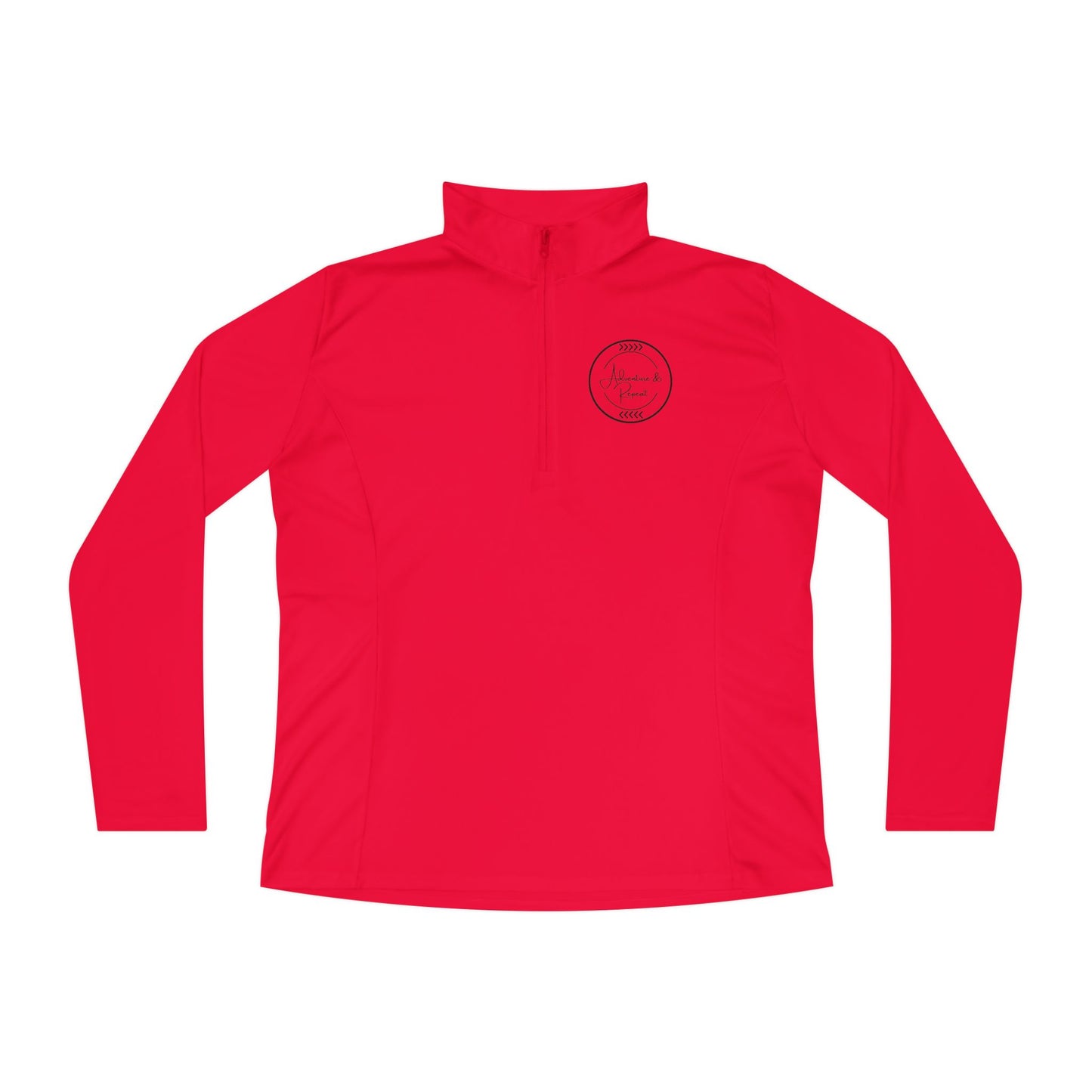 * 4 Colors Available * Ladies Quarter-Zip Pullover