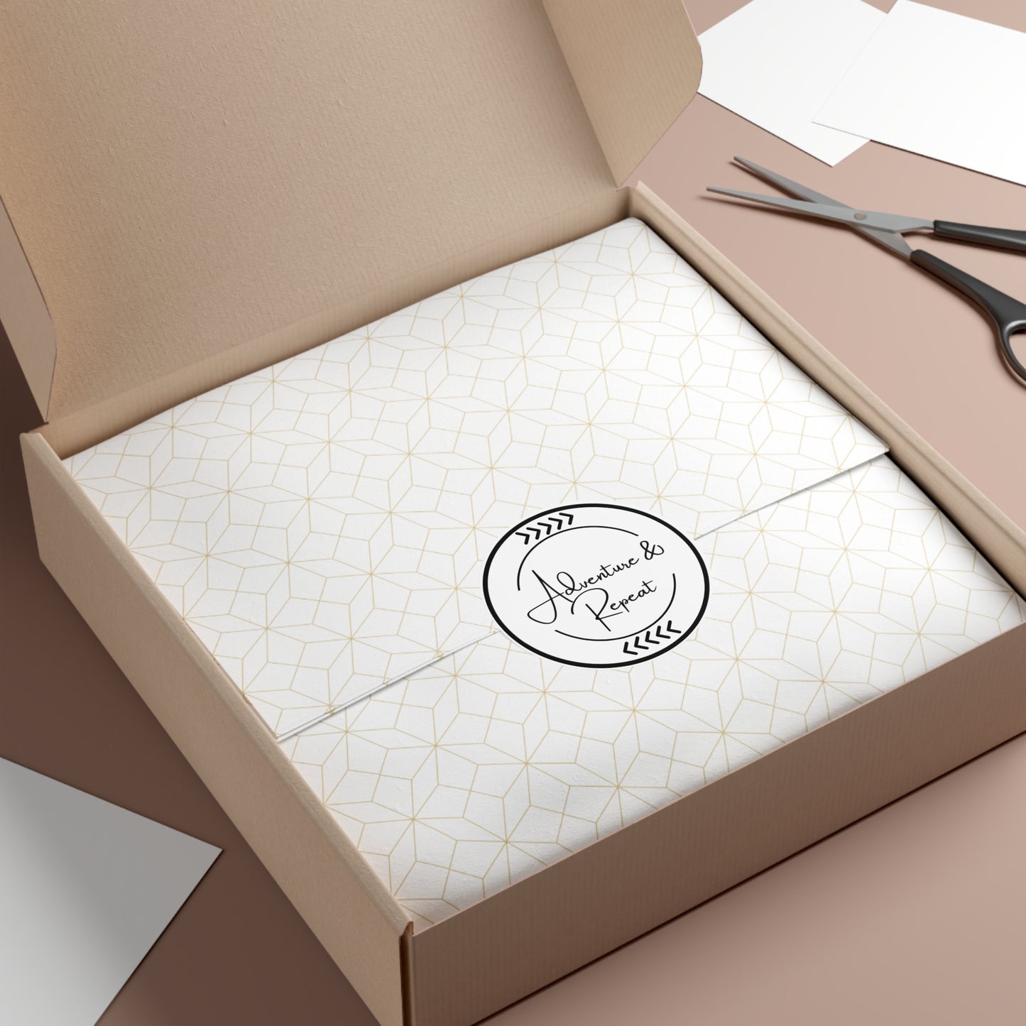 Adventure & Repeat Round Vinyl Stickers