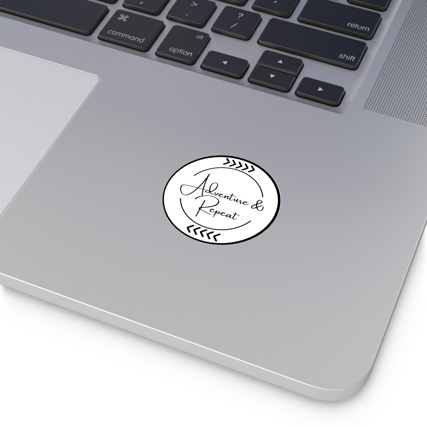 Adventure & Repeat Round Vinyl Stickers