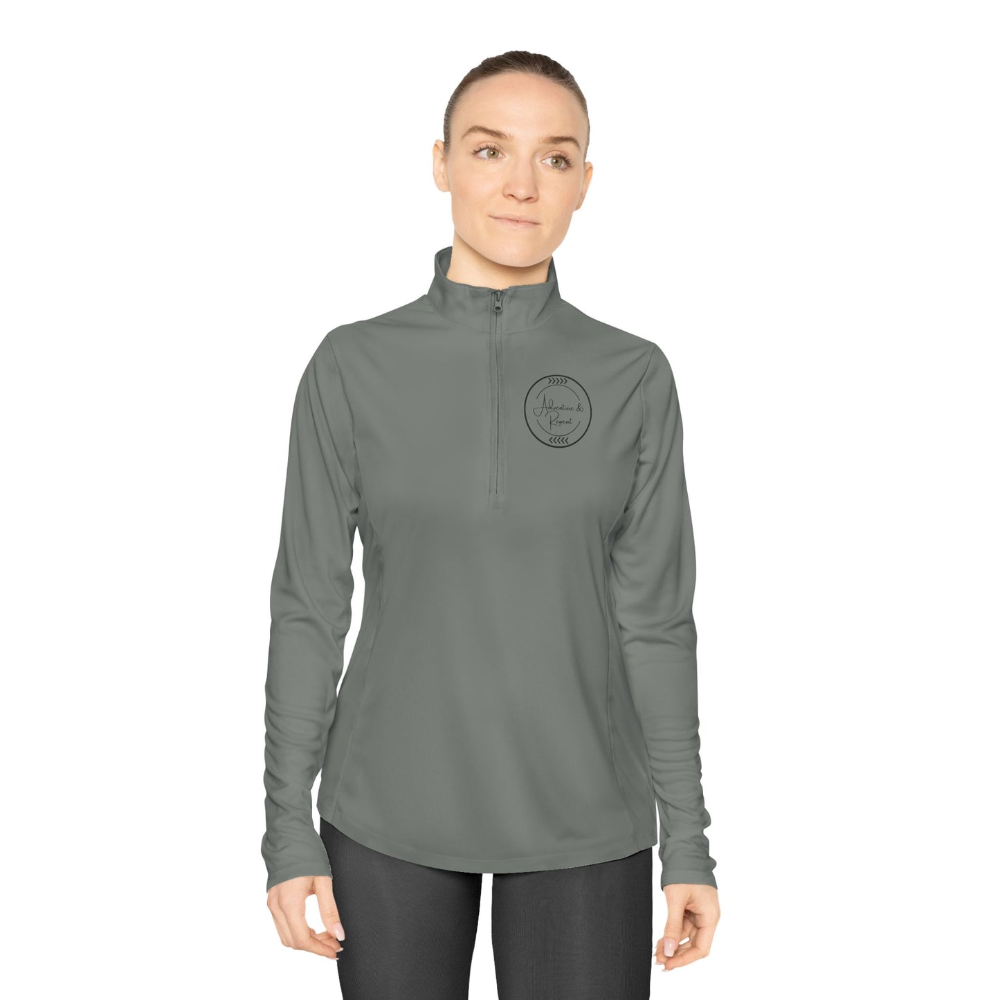 * 4 Colors Available * Ladies Quarter-Zip Pullover