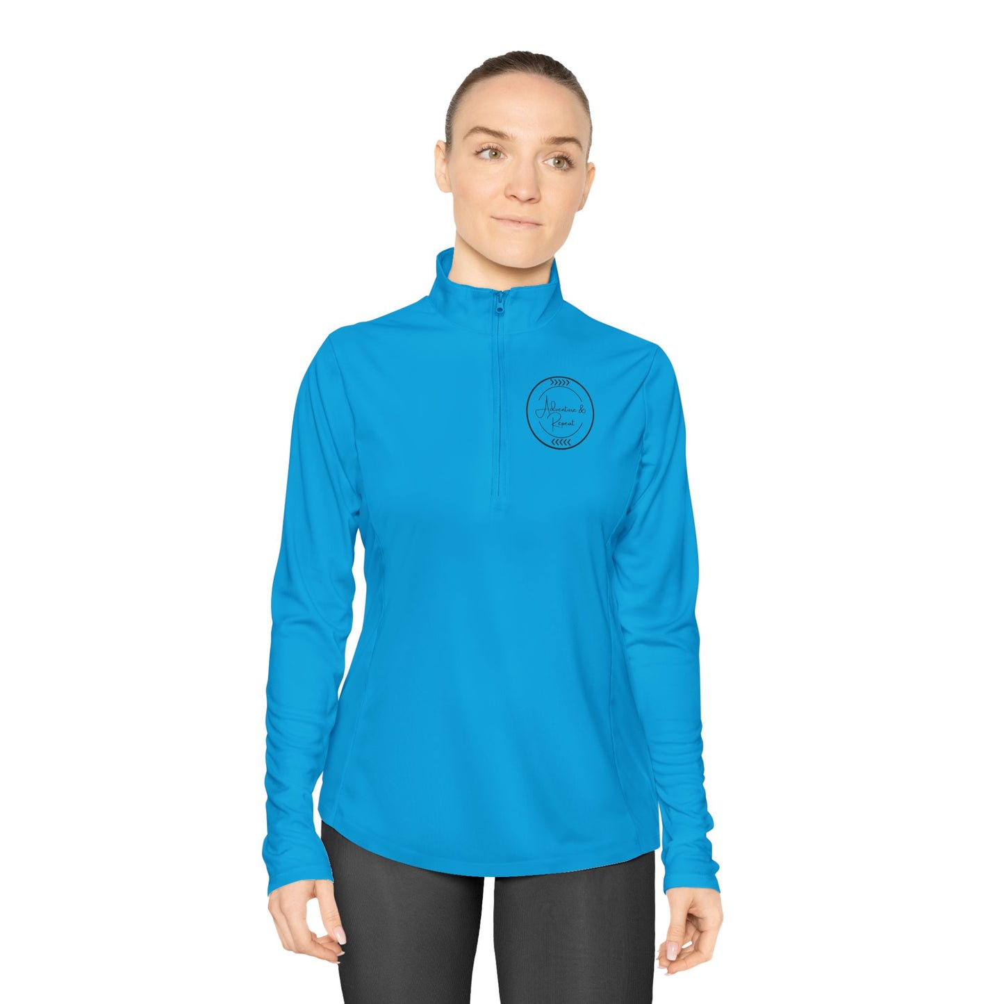 * 4 Colors Available * Ladies Quarter-Zip Pullover
