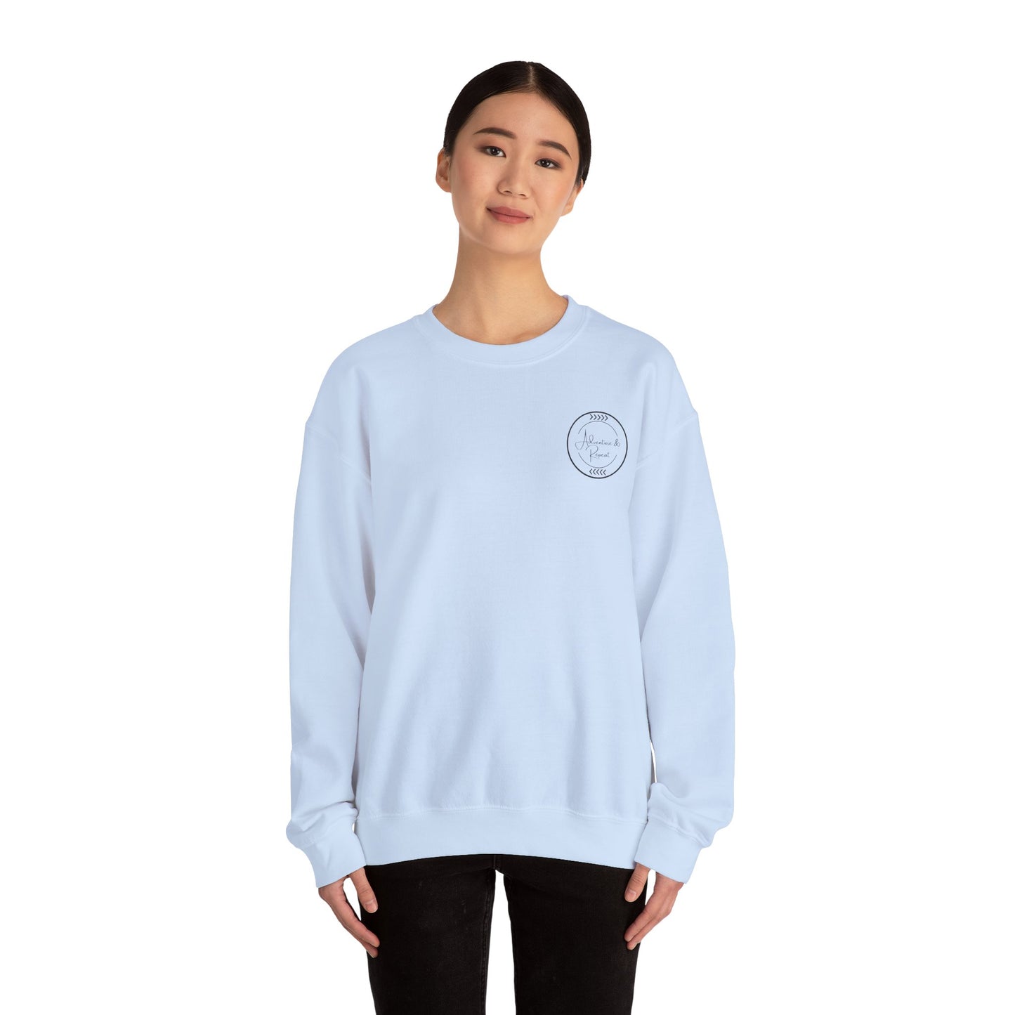 * 9 Colors Available * Adventure & Repeat Crewneck Sweatshirt