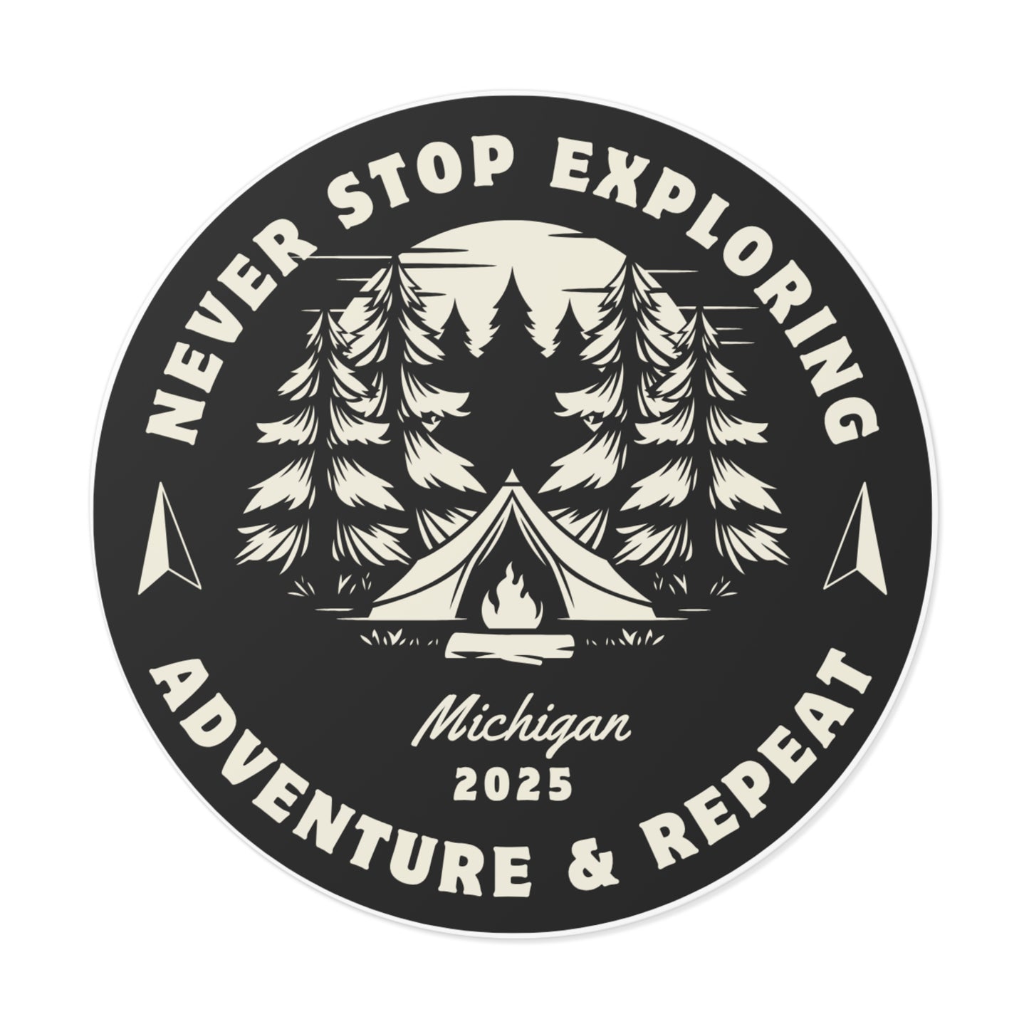 2025 Explore Nature Round Vinyl Stickers