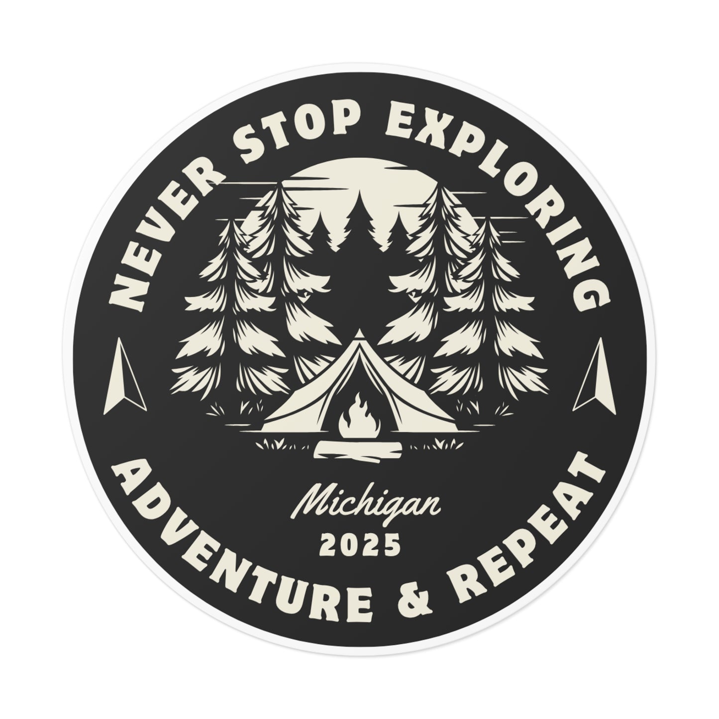 2025 Explore Nature Round Vinyl Stickers
