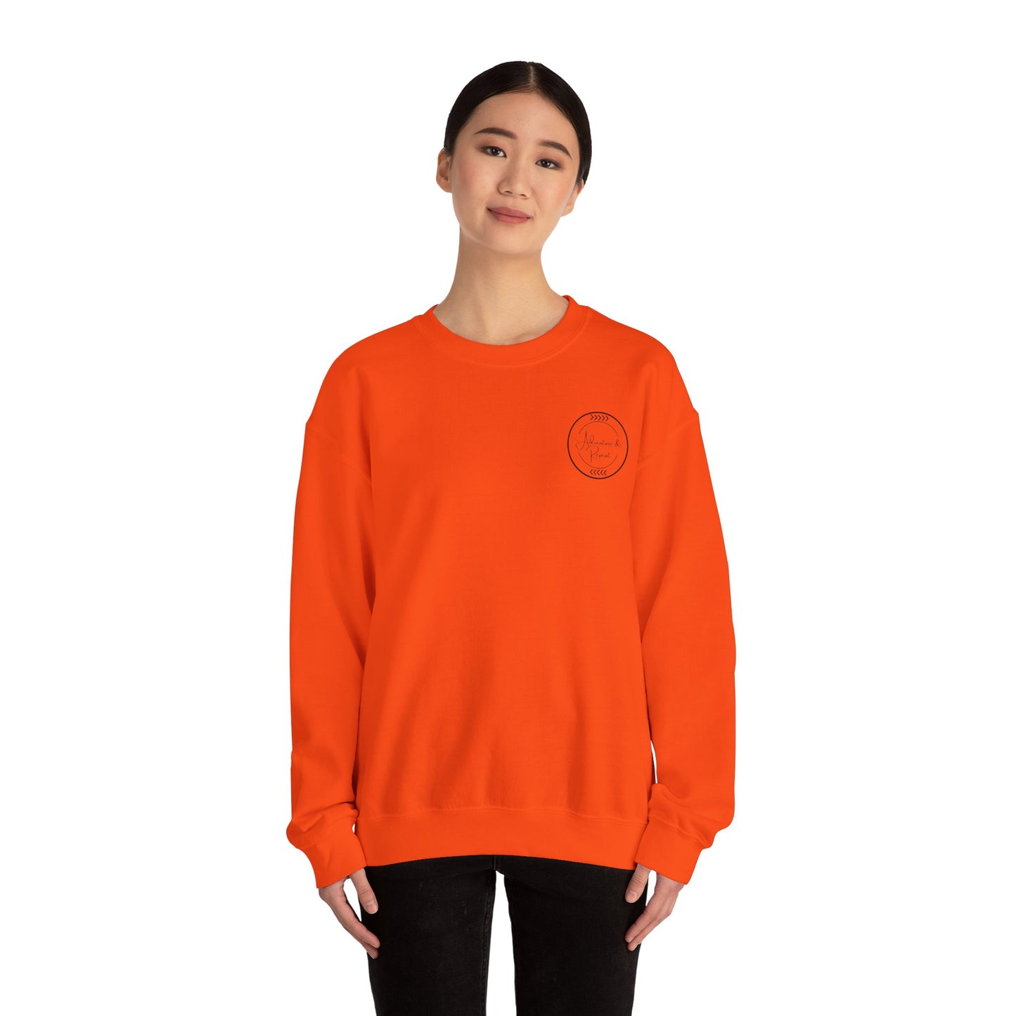 * 9 Colors Available * Adventure & Repeat Crewneck Sweatshirt