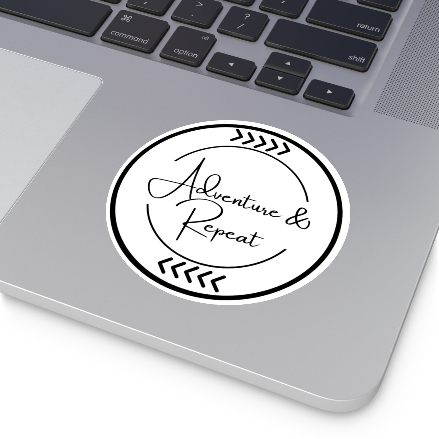 Adventure & Repeat Round Vinyl Stickers