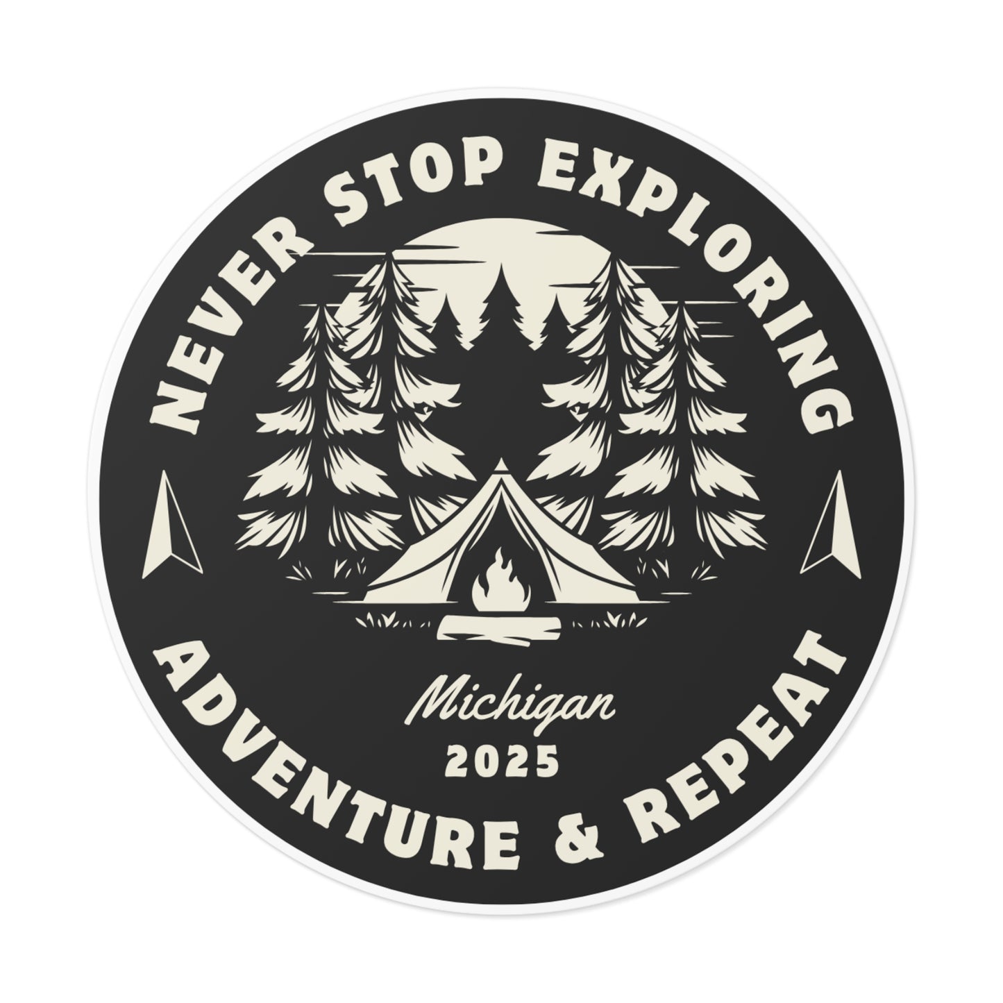 2025 Explore Nature Round Vinyl Stickers