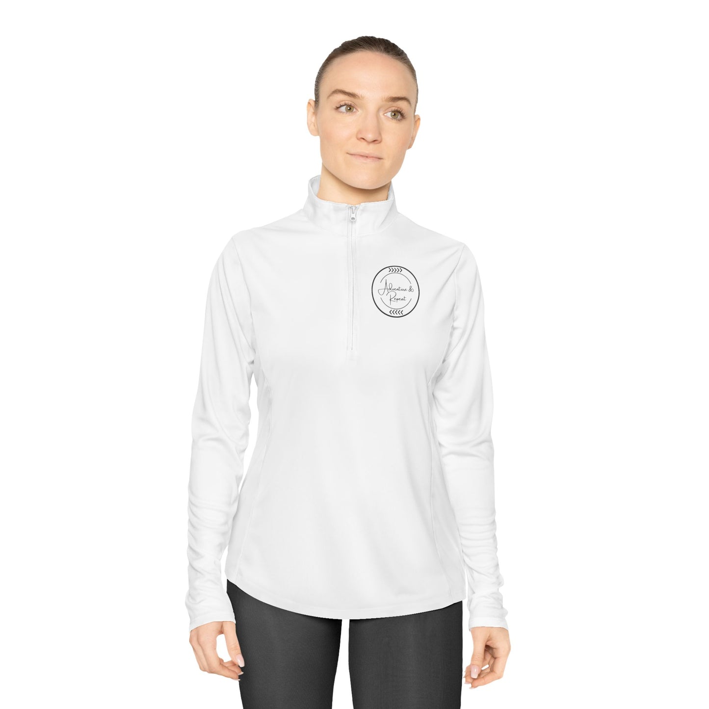 * 4 Colors Available * Ladies Quarter-Zip Pullover